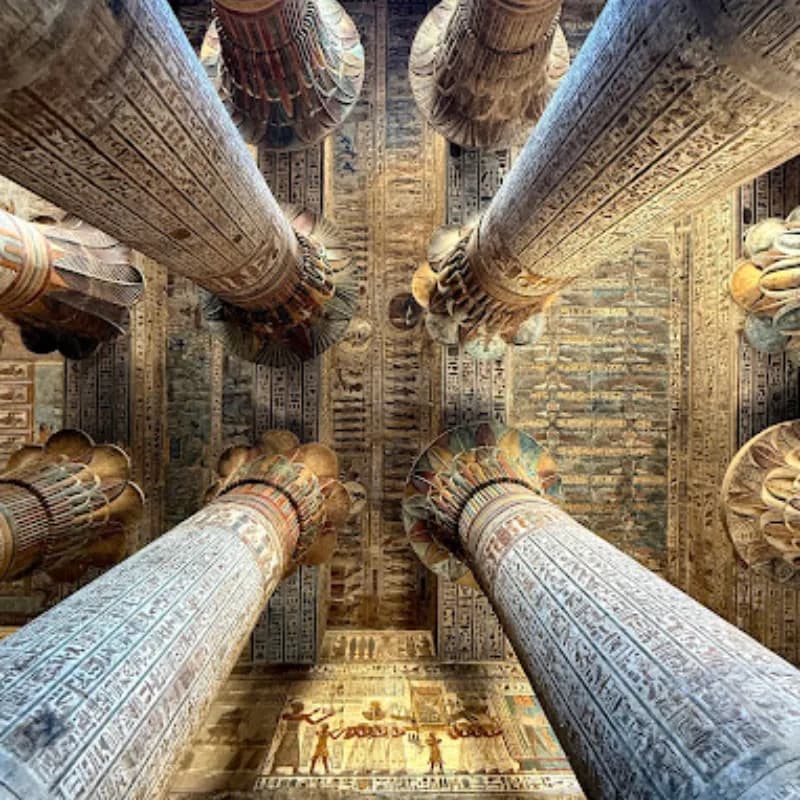 Astrological carvings in Esna Temple