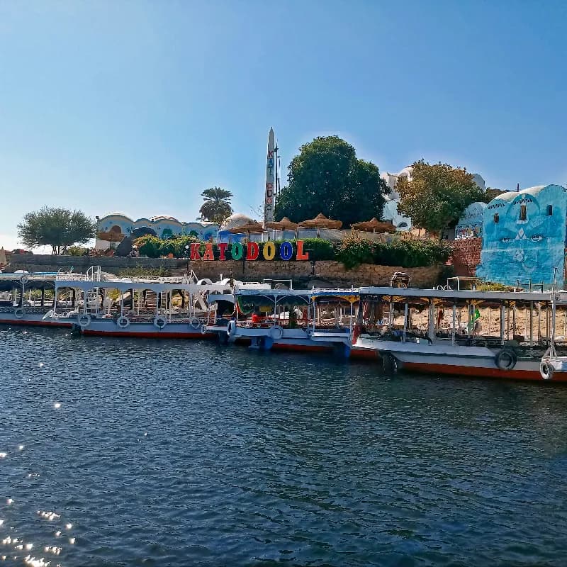 Colorful Nubian village life along the Nile in Aswan