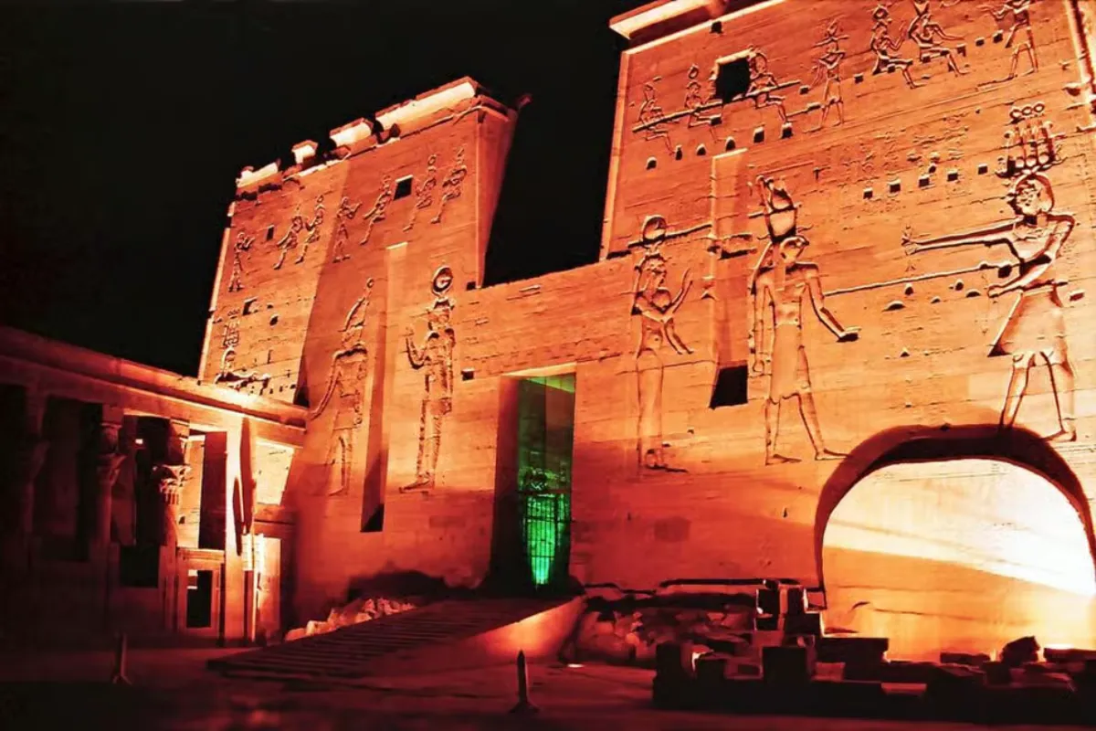 Aswan: Philae Temple Sound & Light Show with Entrance Fees